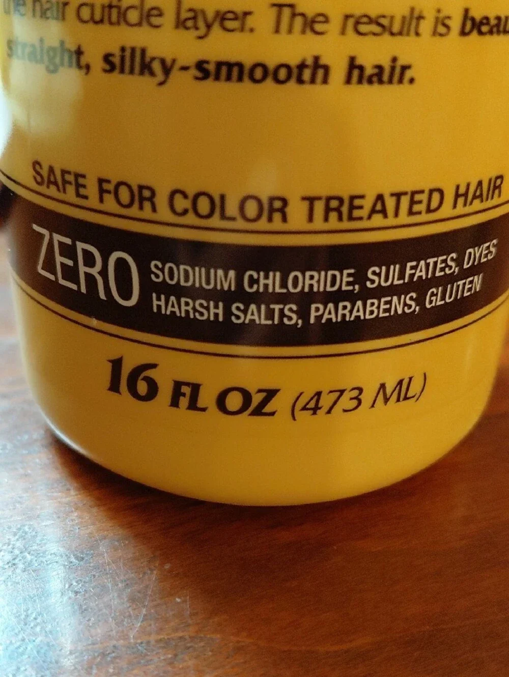 Brazilian Keratin Straightening Shampoo - Yellow